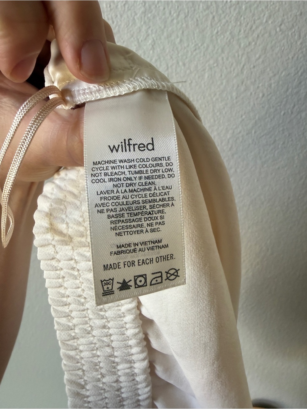 Wilfred Gelato Mini Short- Light Birch in Crepette - Picture 4 of 10